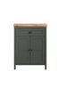 Kommode >Stanton< in Tannengrün / Eiche - 77x102x39cm (BxHxT) Bild 2