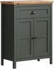 Kommode >Stanton< in Tannengrün / Eiche - 77x102x39cm (BxHxT) Bild 1