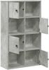 vidaXL Bücherregal Betongrau 60x24x101,5 cm Holzwerkstoff 860394 Bild 5