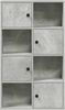 vidaXL Bücherregal Betongrau 60x24x101,5 cm Holzwerkstoff 860394 Bild 4