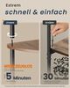 SONGMICS HOME Eckregal mit 5 Ebenen, superschnelle werkzeuglose Montage, Standregal Bild 2