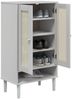 vidaXL Schuhschrank SENJA Rattan-Optik Weiß 59,5x35x107cm Kiefernholz 358050 Bild 3