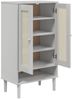 vidaXL Schuhschrank SENJA Rattan-Optik Weiß 59,5x35x107cm Kiefernholz 358050 Bild 5