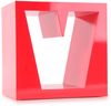 2er Set MDF Wohnzimmerregale im V Design Bild 2