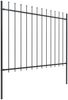 vidaXL Gartenzaun | Stahl | Stabil | Rechteckig | Modern 277636 Bild 2