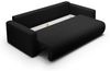 Sofa 3-Sitzer mit Schlaffunktion CHAIRA Stoff Curio Schwarz Bild 3