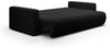 Sofa 3-Sitzer mit Schlaffunktion CHAIRA Stoff Curio Schwarz Bild 2