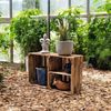 Holzkisten Regal 4er Set 50 x 40 x 30cm mit Ablage kurz Bild 4
