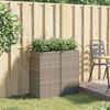 vidaXL Pflanzkübel 2 Stk. Grau 40x40x80 cm Poly Rattan 3210521 Bild 3