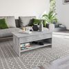 KOMTO Couchtisch Höhenverstellbar Wohnzimmertisch mit Stauraum Aufklappbar Sofatisch (Kaffeetisch Stubentisch, Spanplatte, Coffee Table Tokyo 98,4 x 50,4 x 48 cm) Bild 4