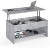 KOMTO Couchtisch Höhenverstellbar Wohnzimmertisch mit Stauraum Aufklappbar Sofatisch (Kaffeetisch Stubentisch, Spanplatte, Coffee Table Tokyo 98,4 x 50,4 x 48 cm) Bild 2