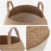 vidaXL Pflanzenkübel mit Griffen 2 pcs Weiß Ø 45 x 36 cm 100% Seegras 42012271 Bild 3
