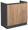 Küchenunterschrank R-Line Goldkraft Eiche 80 cm J-Shape, ohne Arbeitsplatte Vicco Bild 4