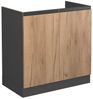 Küchenunterschrank R-Line Goldkraft Eiche 80 cm J-Shape, ohne Arbeitsplatte Vicco Bild 5