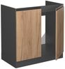 Küchenunterschrank R-Line Goldkraft Eiche 80 cm J-Shape, ohne Arbeitsplatte Vicco Bild 3
