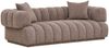 Sofa >Aurora< in Braun, Polyester - 226x69x106cm (BxHxT) Bild 4