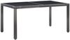 vidaXL 7-tlg. Garten-Essgruppe Poly Rattan Grau 45993 Bild 2