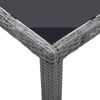 vidaXL 7-tlg. Garten-Essgruppe Poly Rattan Grau 45993 Bild 5