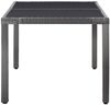 vidaXL 7-tlg. Garten-Essgruppe Poly Rattan Grau 45993 Bild 4