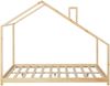 Hausbett Siuntio mit Matratze 140x200cm Natur [en. casa] Bild 4