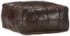 vidaXL Pouf Dunkelbraun 60 x 60 x 30 cm Echtes Ziegenleder 248133 Bild 4