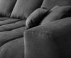 Ecksofa Josea 300x220 cm Mikrofaser Schwarz Recamiere links Bild 4