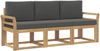 vidaXL Outdoor-Sofagarnitur 3 pcs 3387176 Bild 2