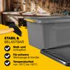 MONZANA® 4x Aufbewahrungsbox mit Deckel 40L Kunststoff Bild 4