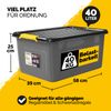MONZANA® 4x Aufbewahrungsbox mit Deckel 40L Kunststoff Bild 2
