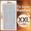 NatureMark Saunatuch Frottier Saunatücher 80x200cm, 100% Baumwolle (2-St), Premium Qualität SAUNATUCH Sauna-Handtuch, 80x200cm, Silber grau Bild 2