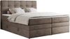 Boxspringbett, Polsterbett, Bett, Schlafzimmer - ERNI-KING - 160x200cm - Braun Velours - H4 Bild 3