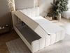 GRAINGOLD Cloud Boxspringbett 140x200, Bett mit Bettkasten, Velour-Stoff, mit Kopfteil, Beige Bild 5
