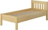 Hohes Holzbett 100x200 Bettrahmen mit Rollrost Seniorenbett Einzelbett V-60.55-10 Rollrost inkl. Bild 2