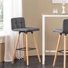 SoBuy FST50-DGX2 Barhocker 2er Set, Stoff, Lackiert, Dunkelgrau, 69,2 x 92 x 44 cm Bild 5