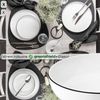 SÄNGER Porzellan Pastaschalen Marlo Black Rim 6-teilig für 6 Personen Bild 3