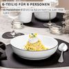 SÄNGER Porzellan Pastaschalen Marlo Black Rim 6-teilig für 6 Personen Bild 2