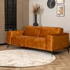 Bronx71 Samt Sofa Vegas 2,5-Sitzer ockergelb Bild 5