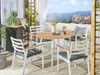 Gartentisch Set CAVOLI Metall 105x105x73 cm Grau Bild 3