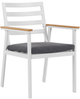 Gartentisch Set CAVOLI Metall 105x105x73 cm Grau Bild 5