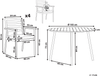 Gartentisch Set CAVOLI Metall 105x105x73 cm Grau Bild 2