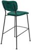 Barhocker BENSON GREEN von ZUIVER mit trendigen Cordstoff Bild 5