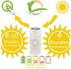 Marrakesch Orient & Mediterran Interior LED Solarleuchte Vintage Solarlaterne Solar Laterne Windlicht Lampe Outdoor Swann weiß, LED fest integriert, Handarbeit Bild 4