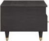 vidaXL Couchtisch Schwarz 80 x 54 x 40 cm Massivholz Mango 4018821 Bild 4