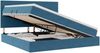 vidaXL LED-Speicherbett mit Matratze Dunkelblau 200 x 200 cm Samt 3372631 Bild 2
