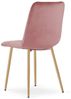 Home Collective Esszimmerstuhl 1er, 2er, 4er Set Polsterstuhl Stuhl Wohnzimmerstuhl (Stuhl Bequemes und strapazierfähiges Design, 90 cm Höhe, 120 kg Belastbarkeit, 4 St), mit rosa Samtsitz und holzfarbenen Beinen 4er Set Bild 4