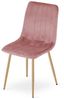 Home Collective Esszimmerstuhl 1er, 2er, 4er Set Polsterstuhl Stuhl Wohnzimmerstuhl (Stuhl Bequemes und strapazierfähiges Design, 90 cm Höhe, 120 kg Belastbarkeit, 4 St), mit rosa Samtsitz und holzfarbenen Beinen 4er Set Bild 2