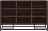 vidaXL Schuhbank Braun Eichen-Optik 84x40x53,5 cm Holzwerkstoff Metall 849233 Bild 4