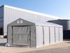 Lagerzelt 8x12 m Zelthalle Industriezelt mit 4m Seitenhöhe PVC Plane 850 N grau 100% wasserdicht Ganzjahreszelt mit Hochziehtor Bild 2