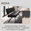 byLIVING Sitzbank Toronto, Bezug in dunkelgrau, Gestell in schwarz, mit Rückenlehne und hohem Sitzkomfort, Esszimmerbank, Küchenbank, Maße: B 138, H 83, T 60 cm Bild 3