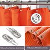 Waffel Duschvorhang Orange Wasserdicht Stoff Anti Schimmel 182x182cm Bild 4